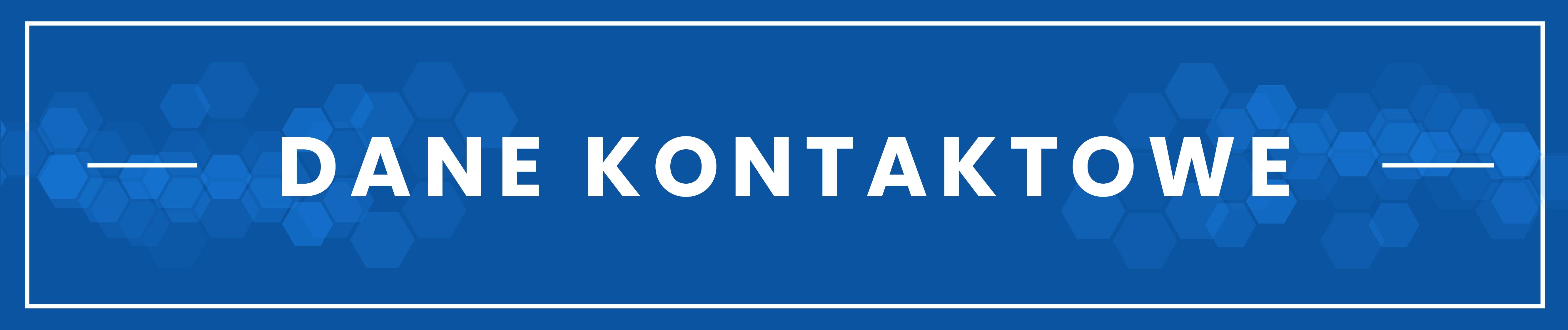 Dane kontaktowe