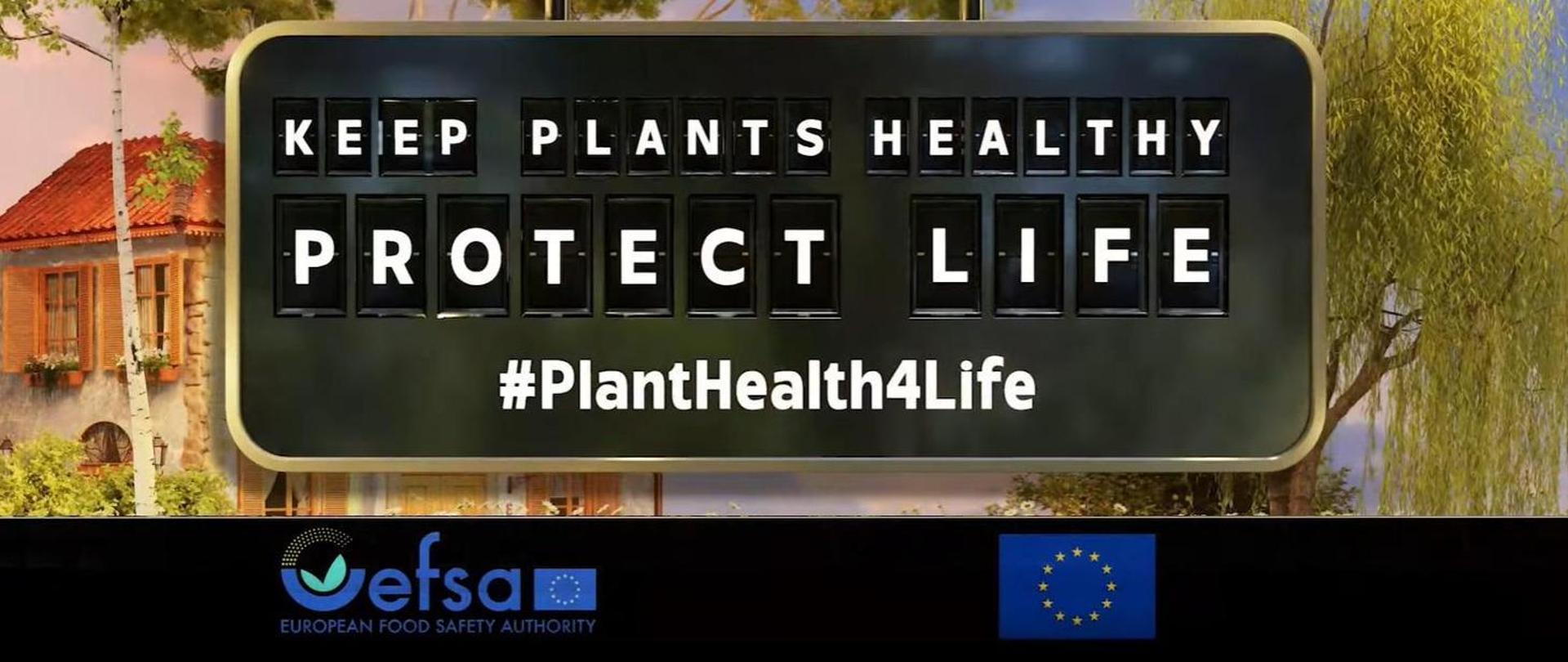 EFSA #PlantHealth4Life - „Dbaj o zdrowie roślin, chroń życie”, baner 